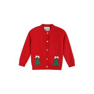 Lil Cactus Girls  Cardigan, Red